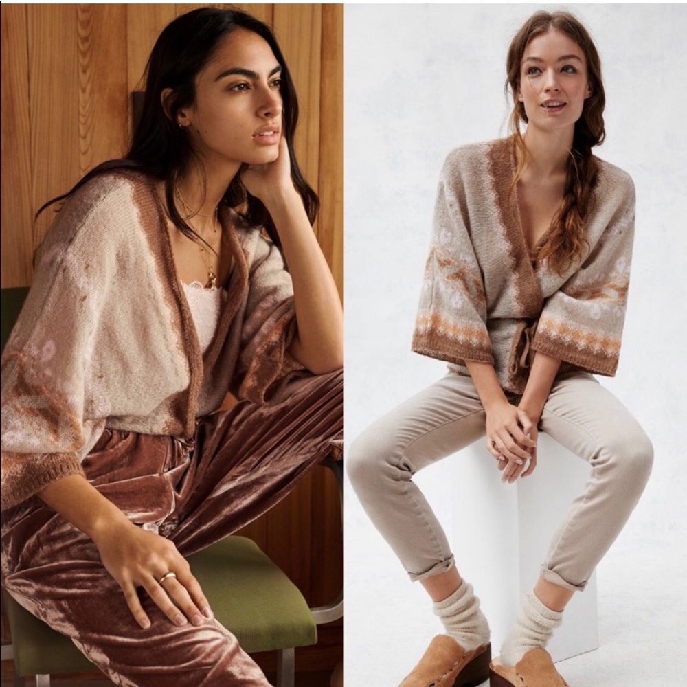NWT Anthropologie Wrap Sweater XS/S